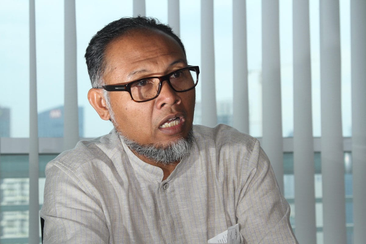 mantan ketua kpk bambang widjojanto, tirto/andrey gromico Mantan ketua KPK Bambang Widjiojanto