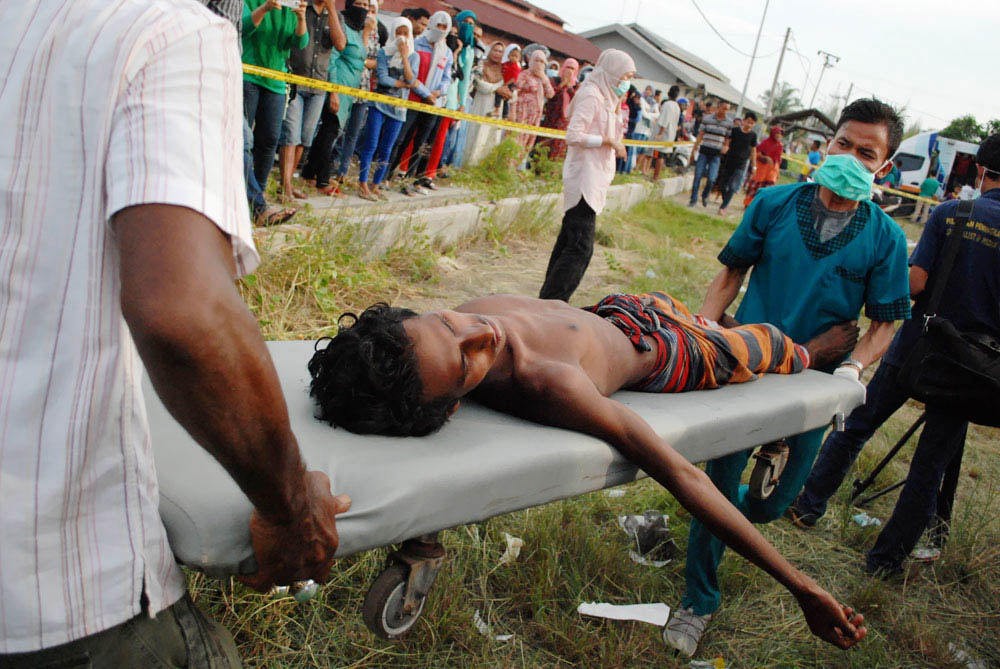 Pengungsi etnis Rohingnya di Aceh. ANTARA FOTO