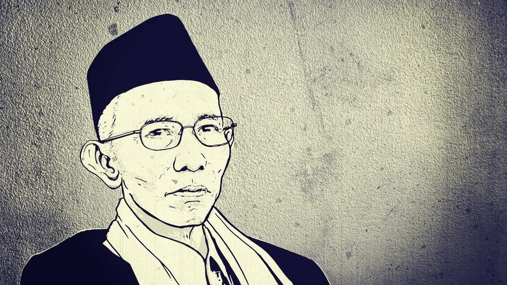Ilustrasi KH. Mohammad Ahmad Sahal Mahfudz. tirto.id/Gery Ilustrasi Mozaik Kyai Sahal