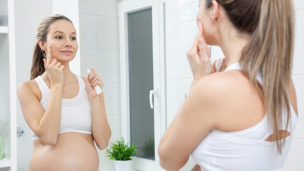 Ilustrasi Perawatan kulit pada ibu hamil. Getty Images/iStockphoto Ilustrasi Perawatan kulit pada ibu hami