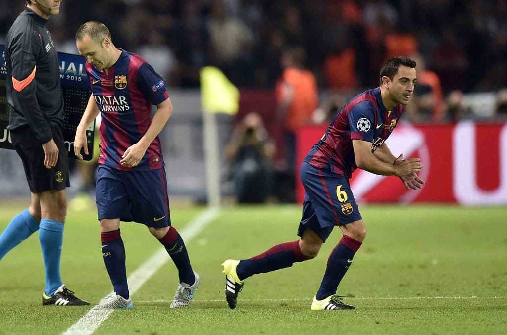 Xavi Hernandez dalam pertandingan final Liga Champions antara Juventus Turin dan FC Barcelona di stadion Olimpiade di Berlin Sabtu, 6 Juni 2015. Martin Meissner/AP Xavi Hernandez