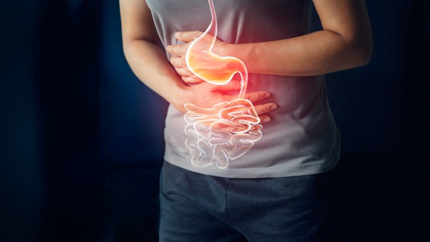 ilustrasi asam lambung naik (GERD) saat puasa. (FOTO/iStockphoto) ilustrasi sakut perut. - istockphoto