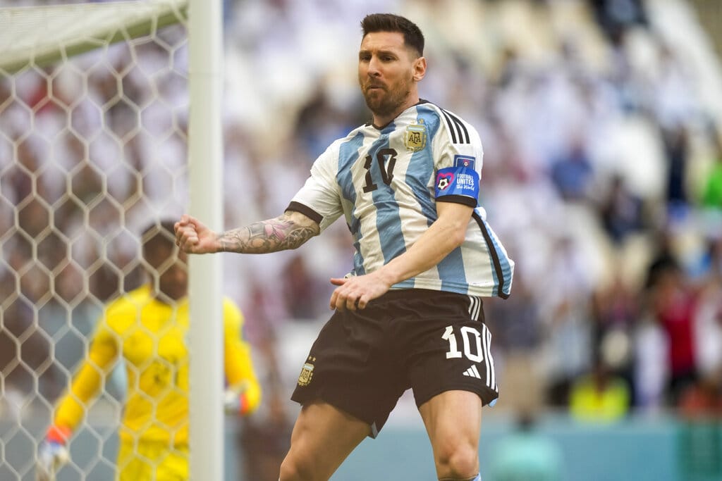 Lionel Messi. Foto: AP Photo/Jorge Saenz WCup Argentina Saudi Arabia Soccer