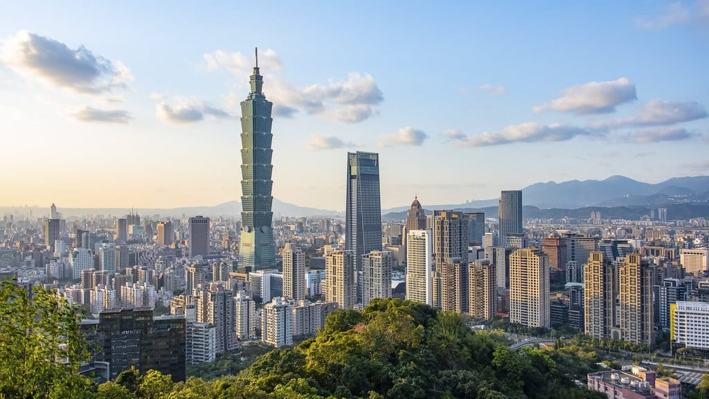 Panorama kota Taipei di Taiwan. FOTO/iStockphoto kota Taipei di Taiwan