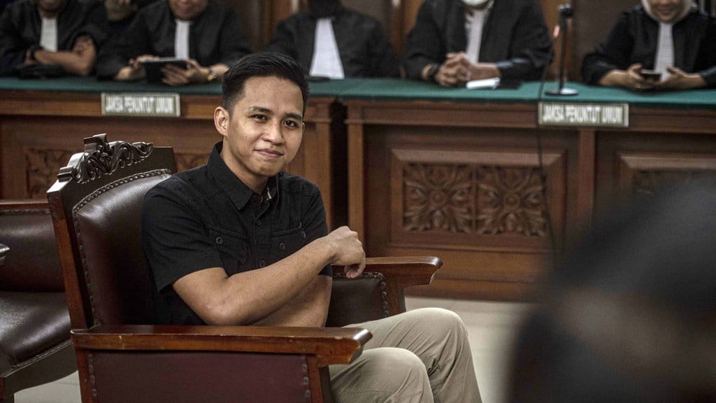 Terdakwa kasus pembunuhan berencana Brigadir Yosua Hutabarat, Richard Eliezer alias Bharada E menjalani sidang lanjutan di Pengadilan Negeri Jakarta Selatan, Jakarta, Kamis (2/2/2023). ANTARA FOTO/Aprillio Akbar/aww. SIDANG DUPLIK RICHARD ELIEZER