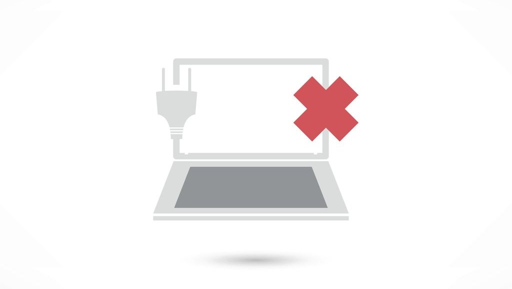 Ilustrasi Sistem Error. FOTO/iStockphoto Ilustrasi baterai laptop