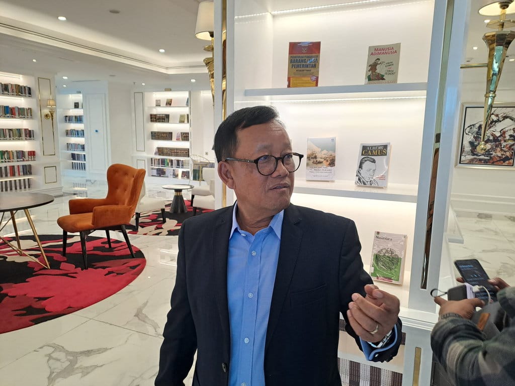 Wakil Ketua Komisi XII DPR RI sekaligus Ketua DPP Partai Nasdem, Sugeng Suparwoto, di Kantor DPP Nasdem, Kamis (30/5/2024). tirto.id/Irfan Al Amin Sugeng Suparwoto