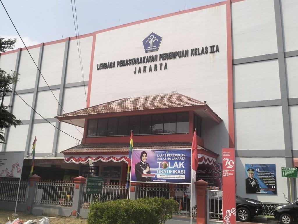 Lapas Pondok Bambu, Jakarta Timur, tempat Jessica Kumala Wongso mendekam penjara dalam kasus kopi sianida. tirto.id/Fransiskus Adryanto Pratama Lapas Pondok Bambu