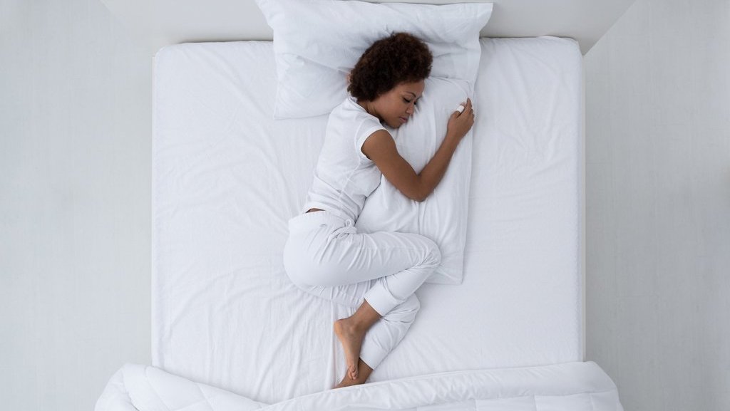 Ilustrasi Posisi Tidur. FOTO/iStockphoto Ilustrasi posisi tidur