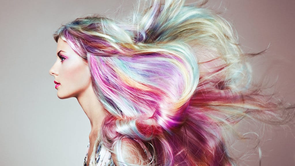 Ilustrasi Rambut Rambut Berwarna