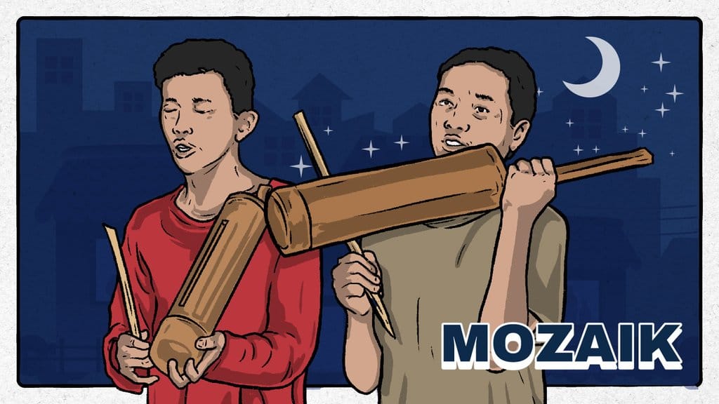 Header mozaik Tradisi Patrol Sahur . tirto.id/TIno Header mozaik Tradisi Patrol Sahur
