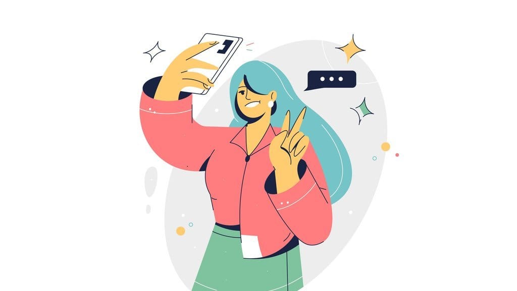 ilustrasi selfie dengan HP. FOTO/iStockphoto ilustrasi selfie