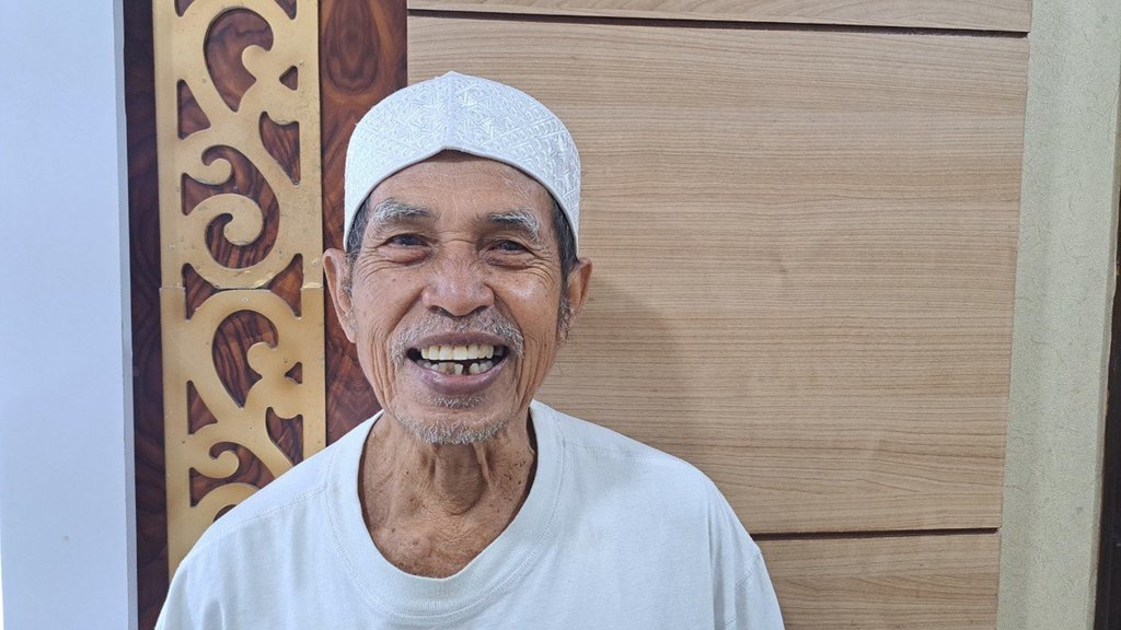 Hasanuddin, jemaah haji usia 80 tahun . FOTO/Media Center Haji 2025 jemaah haji 2025