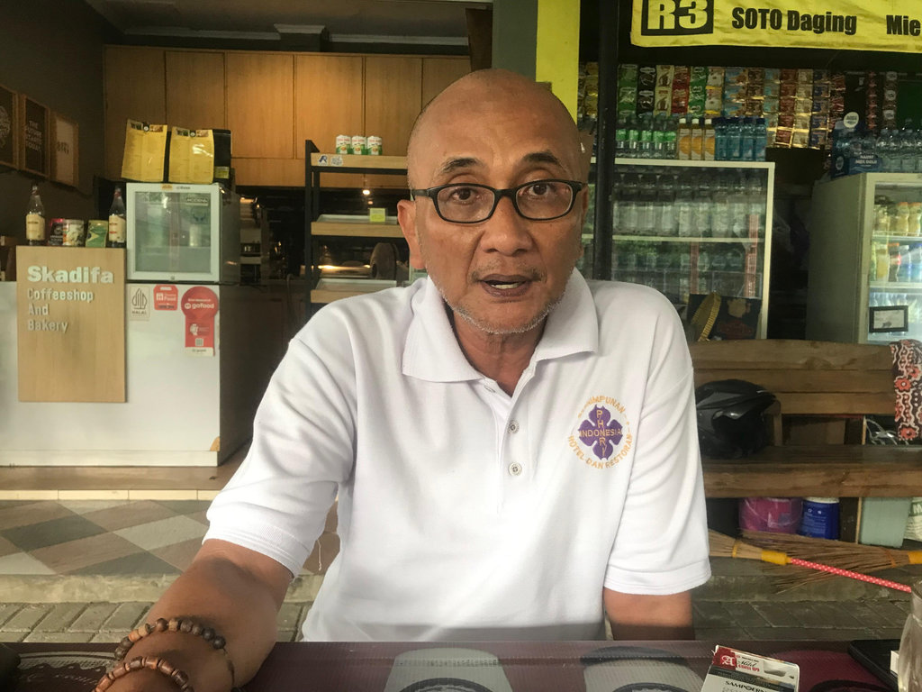 Ketua PHRI DIY, Deddy Pranowo Eryono saat ditemui di Sekretariat PHRI DIY. tirto.id/Abdul Haris Deddy Pranowo Eryono