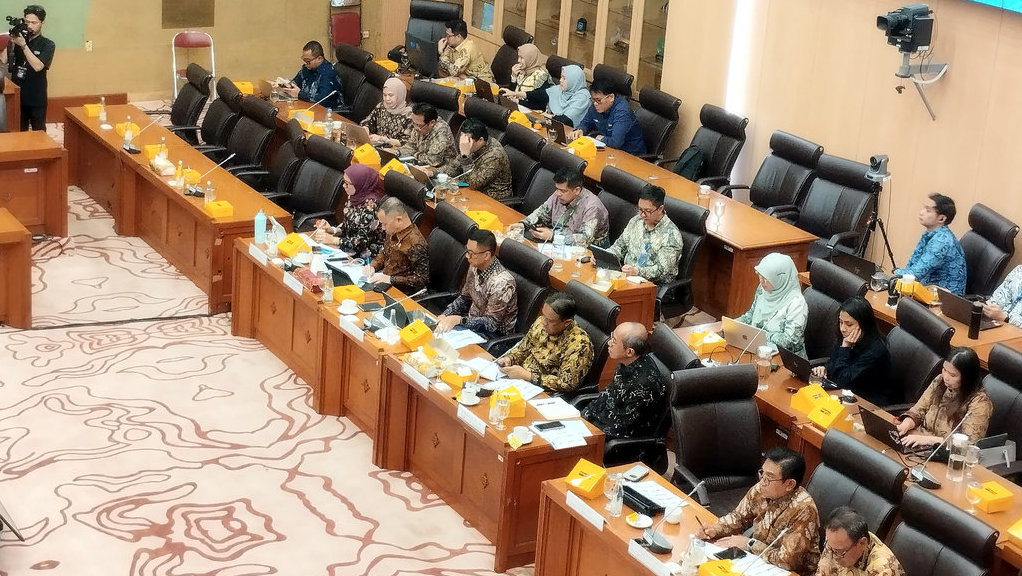 PT PLN (Persero) mendorong penerapan skema Government-to-Government (G-to-G) dalam pembahasan Rancangan Undang-Undang (RUU) Ketenagalistrikan dengan Komisi XII DPR RI. Tirto.id/Nanda Aria Putra Pembahasan RUU Ketenagalistrikan