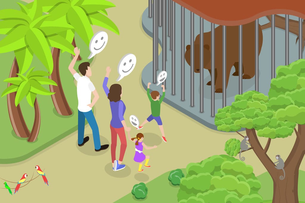 Ilustrasi Zoochosis. foto/istockphoto Ilustrasi Zoochosis