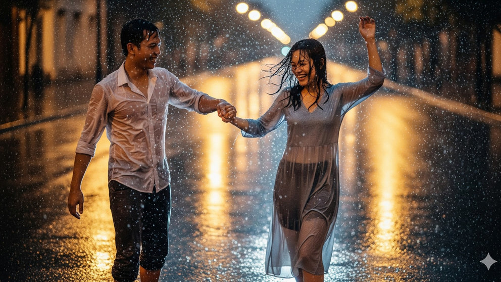 Hasil Generator AI, Foto AI Berdansa. FOTO/Gemini AI Prompt Foto AI Berdansa