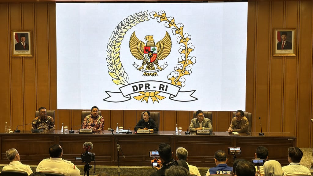 Ketua DPR RI, Puan Maharani di Ruang Abdul Mu’is, Gedung DPR RI, Jakarta, Senin (22/9/2025). tirto.id/Nabila Ramadhanty Putri Darmadi. Puan Maharani