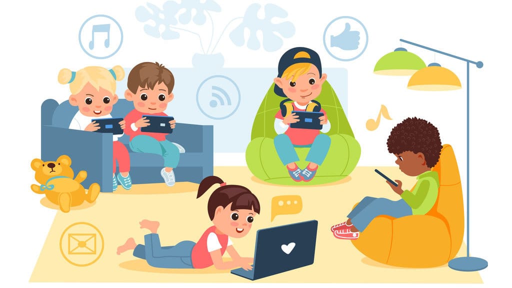 Ilustrasi Anak dan Internet. foto/istockphoto Medsos Untuk Anak Anak
