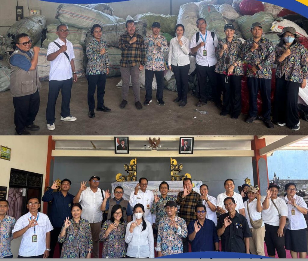 Pengelolaan sampah yang didukung program ISWMP di Desa Sidakarya, Denpasar Selatan, Kota Denpasar, Bali. Foto/Dok. ISWMP. Header ISWMP