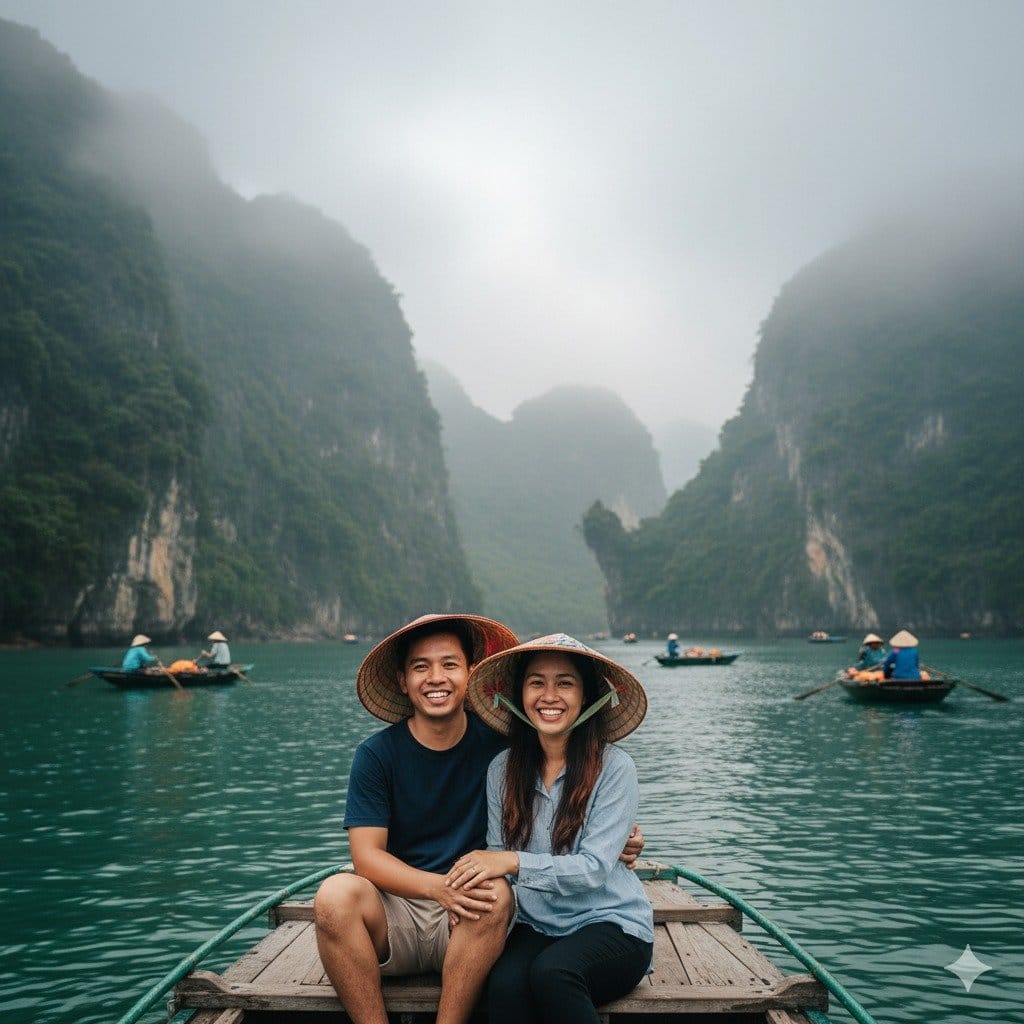Promt gemini AI foto liburan. foto/Gemini ai Promt gemini AI foto liburan