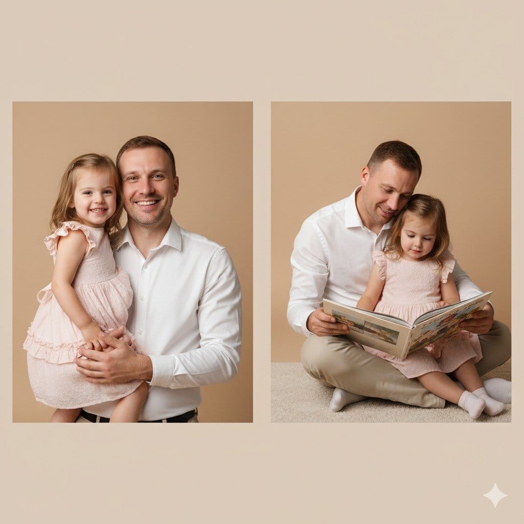 prompt Gemini Ai Ayah dan Anak Perempuan. foto/gemini ai Gemini Ai Ayah dan Anak Perempuan
