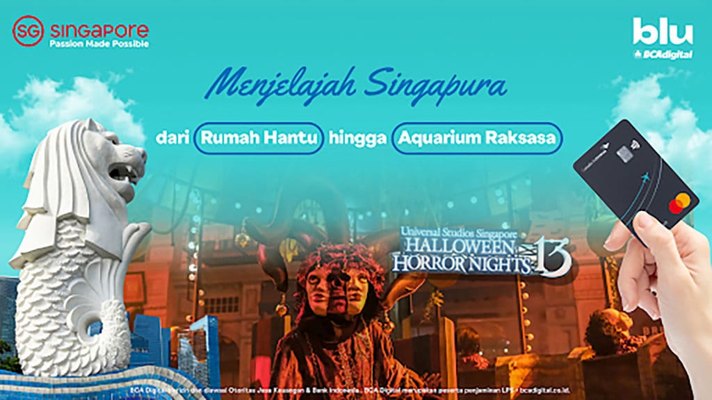 Menjelajah Singapura: Dari Rumah Hantu hingga Akuarium Raksasa. FOTO/dok.BCA Digital Body artikel Feature BLU