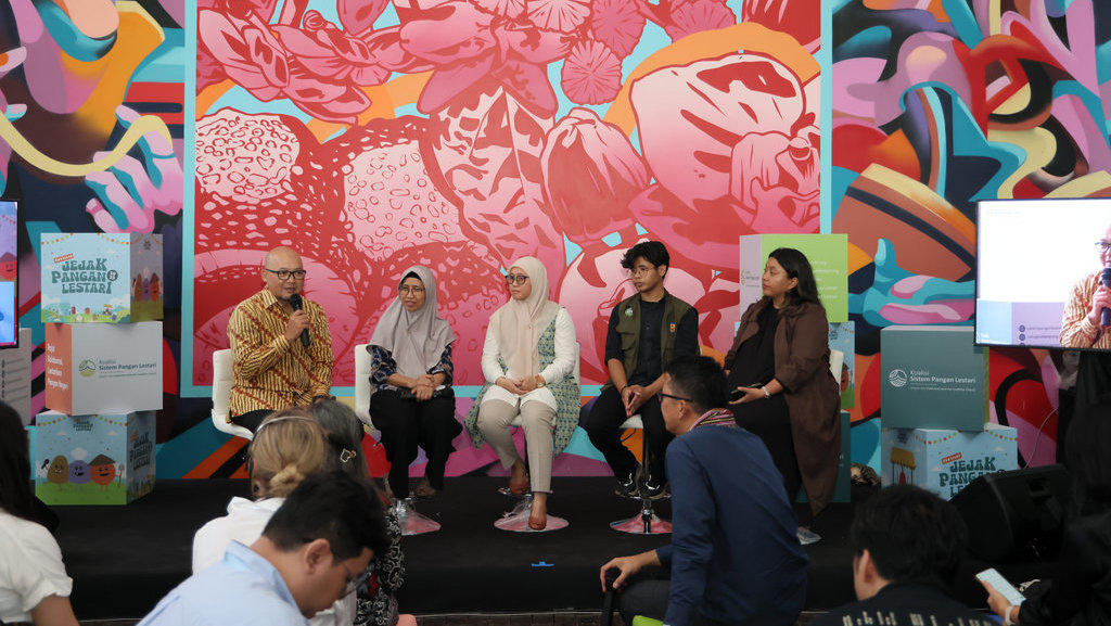 Sesi Talk show: Pangan lestari untuk manusia, alam, dan iklim yang sehat. (FOTO/dok.WRI Indonesia) Body Artikel 3 Feature Story WRI Indonesia