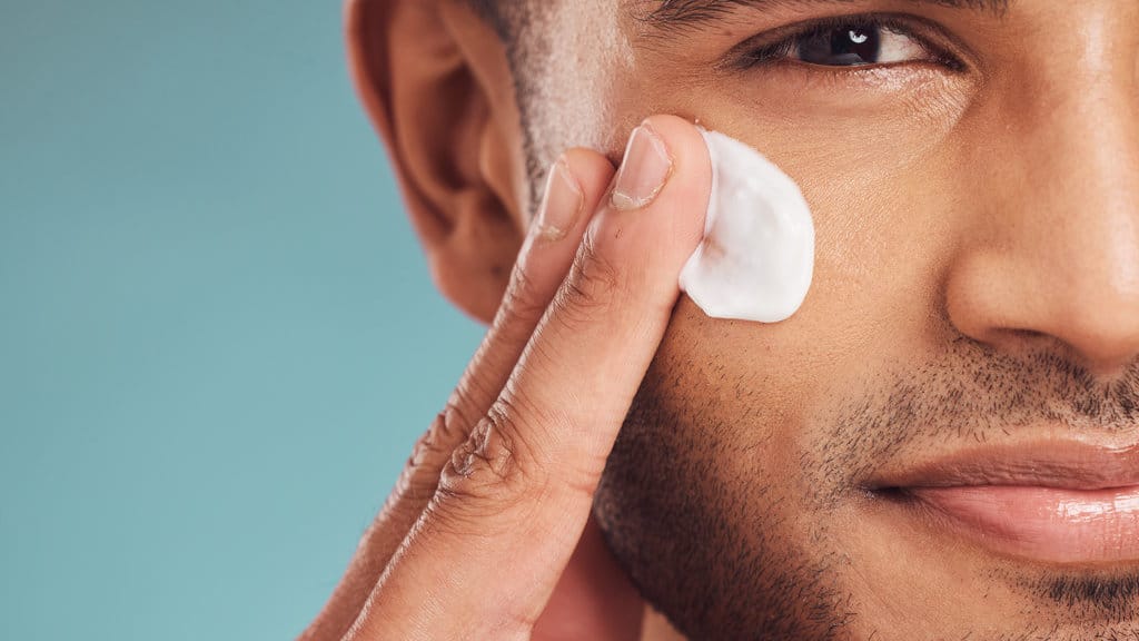 Ilustrasi Skincare Pria. foto/istockphoto Ilustrasi Skincare Pria