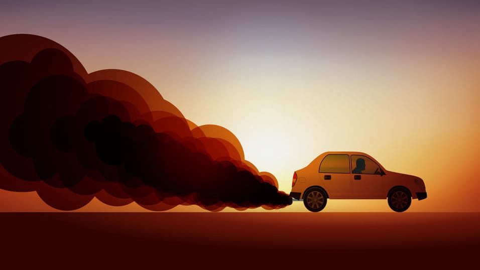ilustrasi emisi karbon. FOTO/iStockphoto ilustrasi polusi mobil