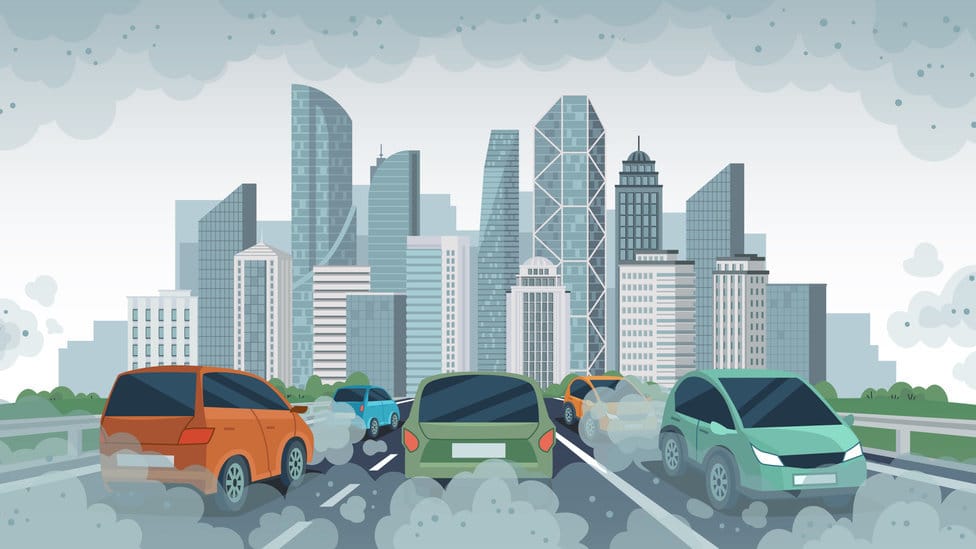 Ilustrasi Polusi Mobil. FOTO/iStockphoto ilustrasi polusi mobil