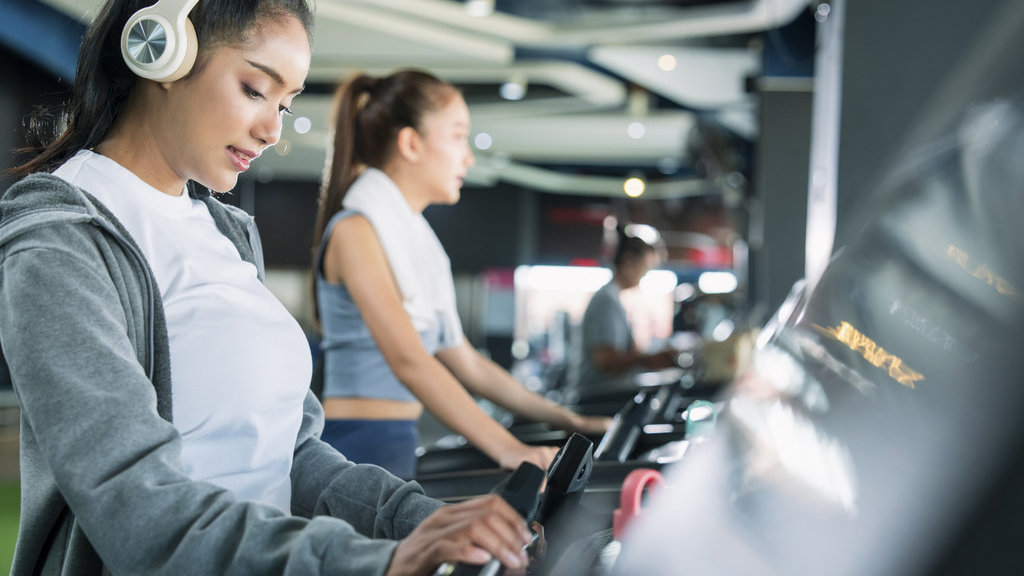 ilustrasi headphone untuk gym. FOTO/iStockphoto ilustrasi headphone untuk gym