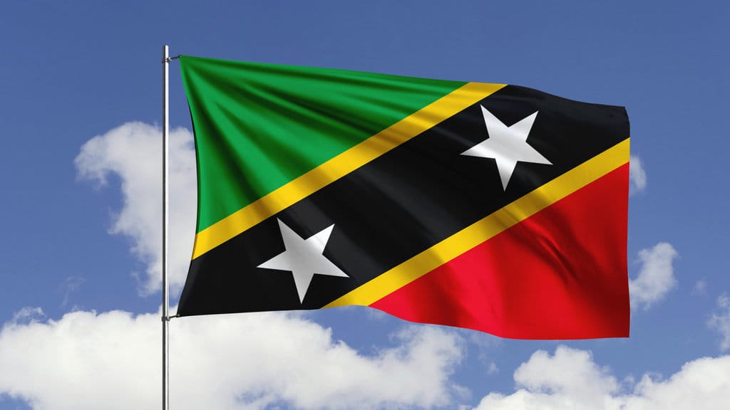 Bendera Negara Saint Kitts & Nevis. FOTO/iStockphoto Negara Saint Kitts dan Nevis