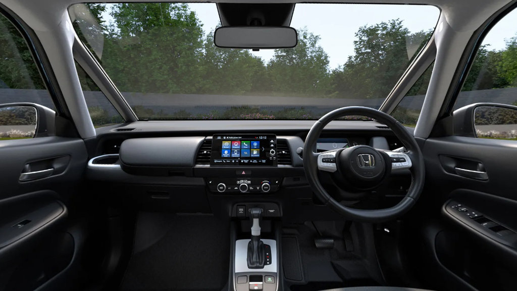 Interior Honda Jazz Hybrid. FOTO/honda.co.uk Honda Jazz Hybrid