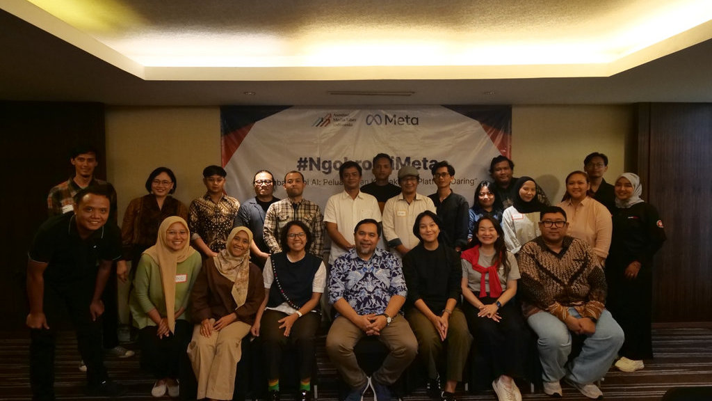 Peserta workshop #NgobroldiMeta di ARTOTEL Suites Bianti, Kota Yogyakarta, pada 9-10 April 2026. FOTO/: AMSI AMSI dan Meta Dukung Jurnalisme