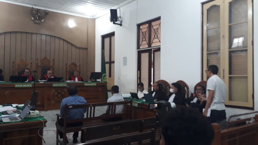 Sidang lanjutan dugaan suap proyek jalur kereta api Balai Teknik Perkeretaapian Kelas 1 Medan Direktorat Jenderal Kereta Api Kementerian Perhubungan RI di Pengadilan Negeri Medan, Sumatera Utara, Rabu (8/4/2026). Dalam sidang ini, Jaksa Penuntut Umum KPK menghadirkan terpidana Zulfikar Fahmi sebagai saksi atas tiga terdakwa. (Sumber foto: Istimewa) Sidang Lanjutan Korupsi DJKA Kementerian Perhubungan RI