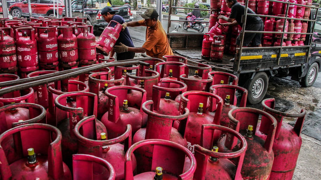 Ilustrasi ledakan tabung gas. ANTARA FOTO/Auliya Rahman/bar Kebutuhan elpiji tahun 2026-2027 mencapai 10 juta ton