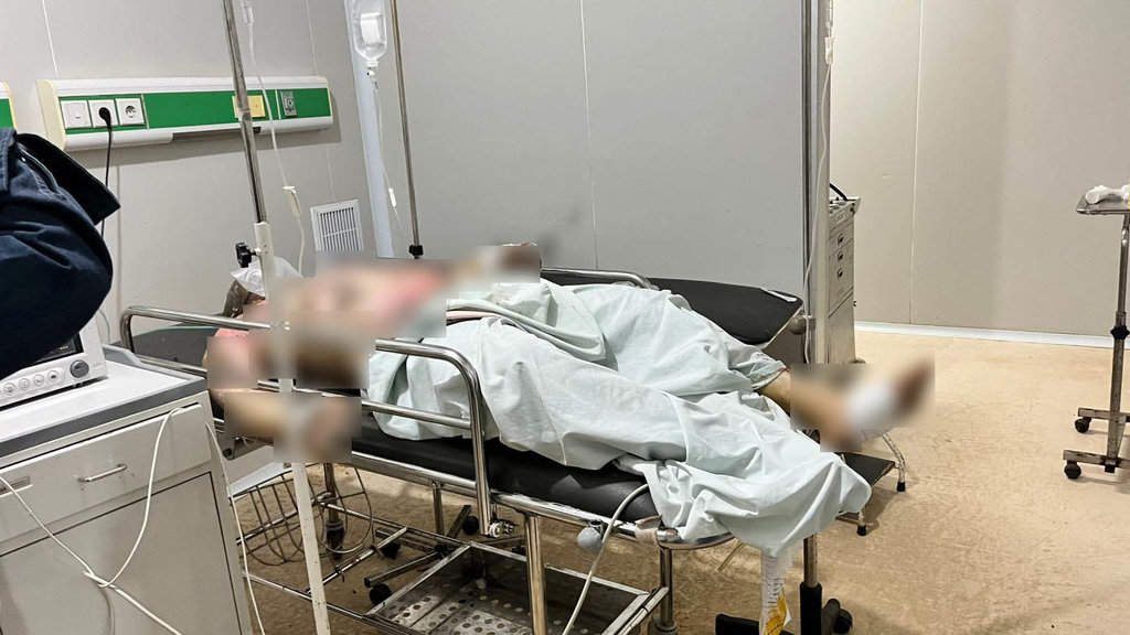 Salah satu korban ledakan penampungan BBM milik PT Cakra Indo Pratama di Banyuasin, Sumatera Selatan, meledak, Selasa (28/4/2026). FOTO/Humas Polres Banyuasin Korban Ledakan Tangki BBM PT Cakra Indo Pratama