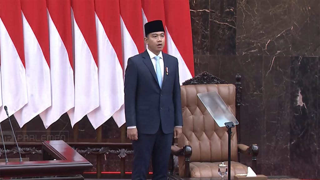 Wakil Presiden RI Gibran Rakbuming Raka Rapat Paripurna DPR RI ke-19 Terkait KEM dan PPKF RAPBN 2027, 20/5/26. youtube/Setpres Gibran Rakbuming Raka