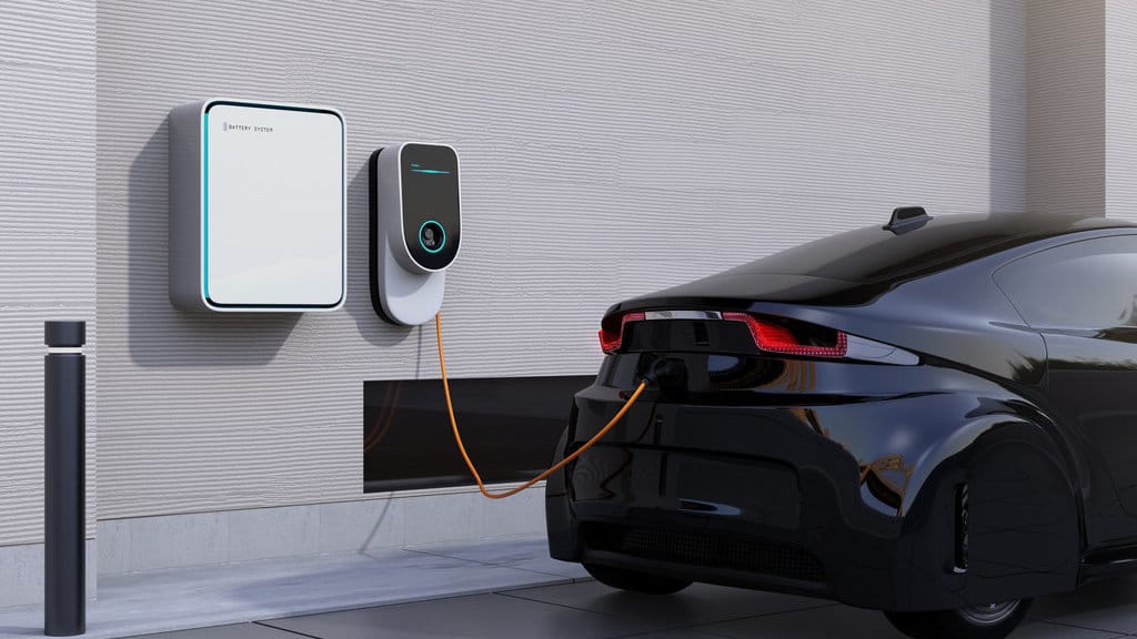 Ilustrasi wall charger mobil listrik. FOTO/iStockphoto Ilustrasi wall charger mobil listrik