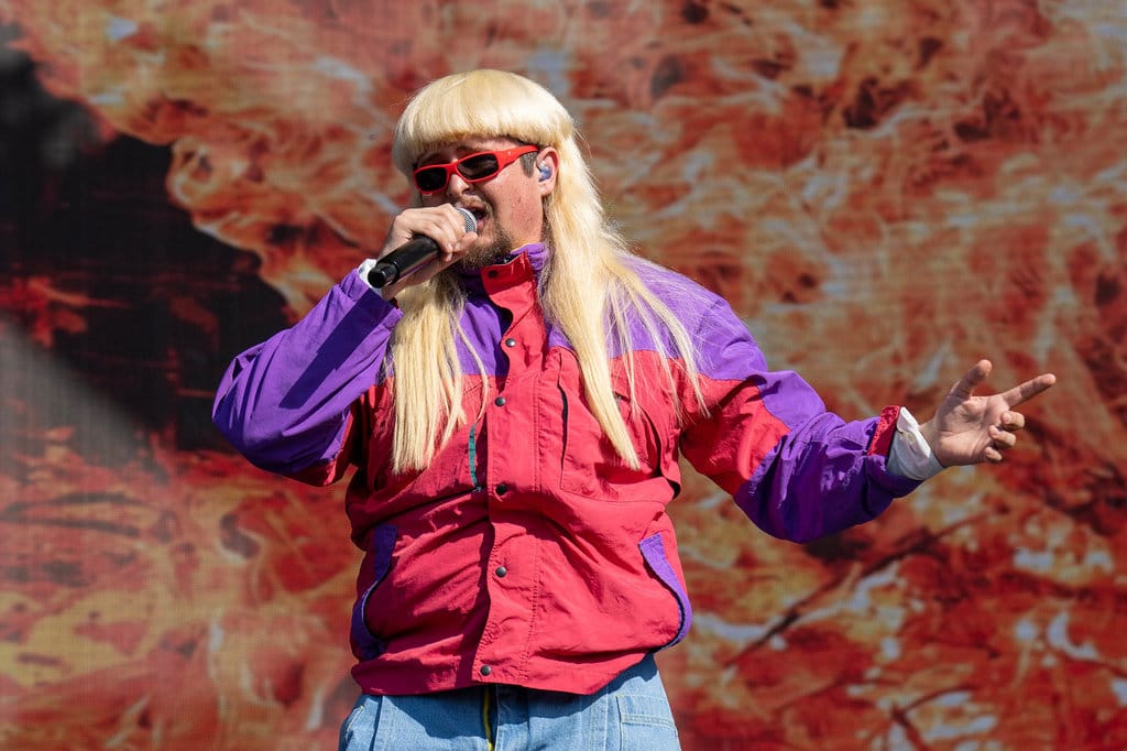 Penyanyi AS Oliver Tree tampil di atas panggung selama Austin City Limits Music Festival di Zilker Park di Austin, Texas pada 16 Oktober 2022. AFP/SUZANNE CORDEIRO Oliver Tree