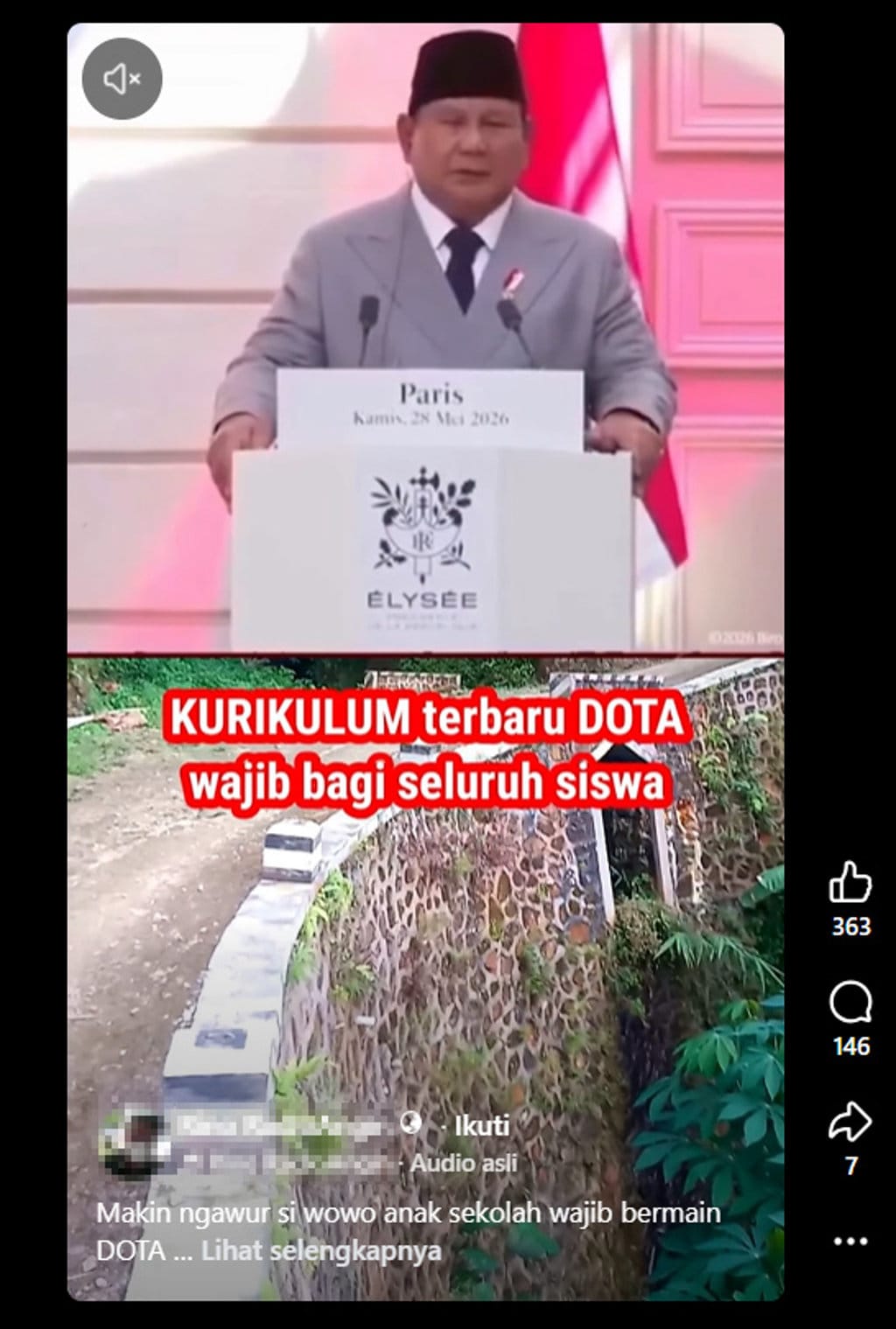 Periksa Fakta Prabowo Wajibkan Kurikulum gim DOTA. FOTO/Hotline Periksa Fakta Tirto Periksa Fakta Prabowo Wajibkan Kurikulum gim DOTA