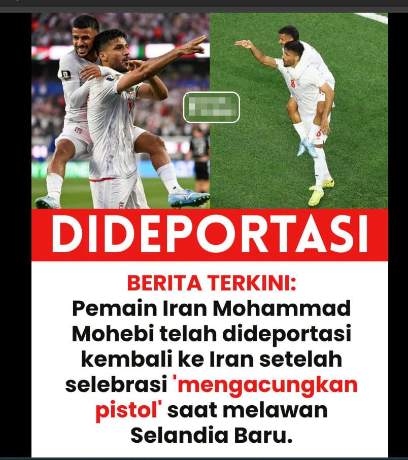 Periksa Fakta Deportasi Pemain Iran. foto/hotline periksa fakta tirto Periksa Fakta Deportasi Pemain Iran