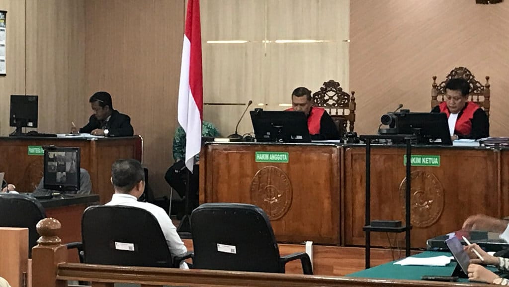 Suasana sidang dengan agenda pemeriksaan terdakwa Gubernur Riau nonaktif, Abdul Wahid di Pengadilan Tindak Pidana Korupsi di PN Pekanbaru, Kamis (2/7/2026). Foto: tirto.id/ Abdul Haris Sidang Gubernur Riau nonaktif