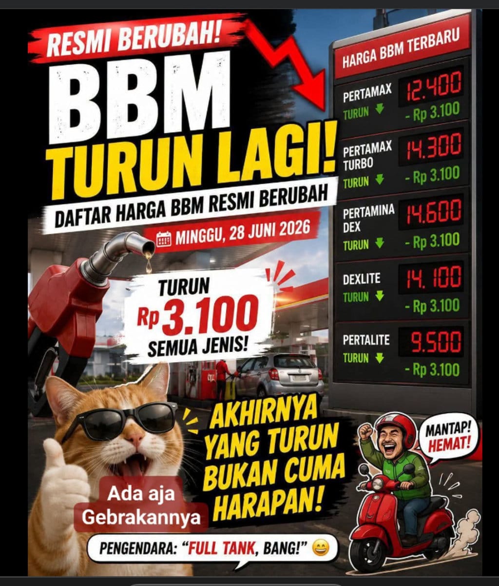 periksa fakta Pertamax Turun. HEADER periksa fakta Pertamax Turun
