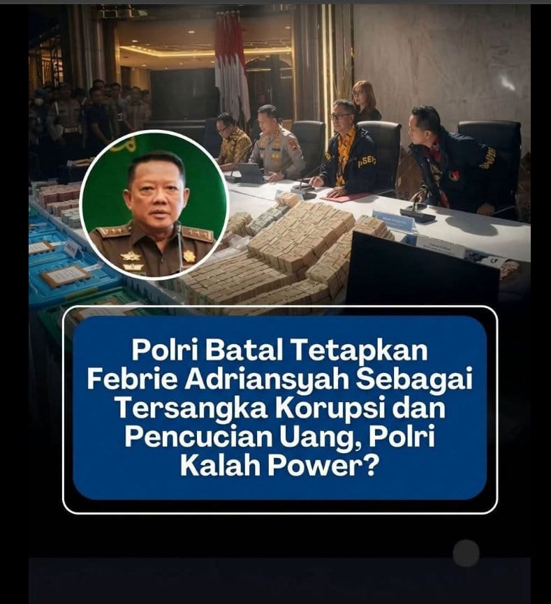 Periksa fakta Febrie Adriansyah Batal tersangka. fotohot;line periksa fakta tirto Periksa fakta Febrie Adriansyah Batal tersangka