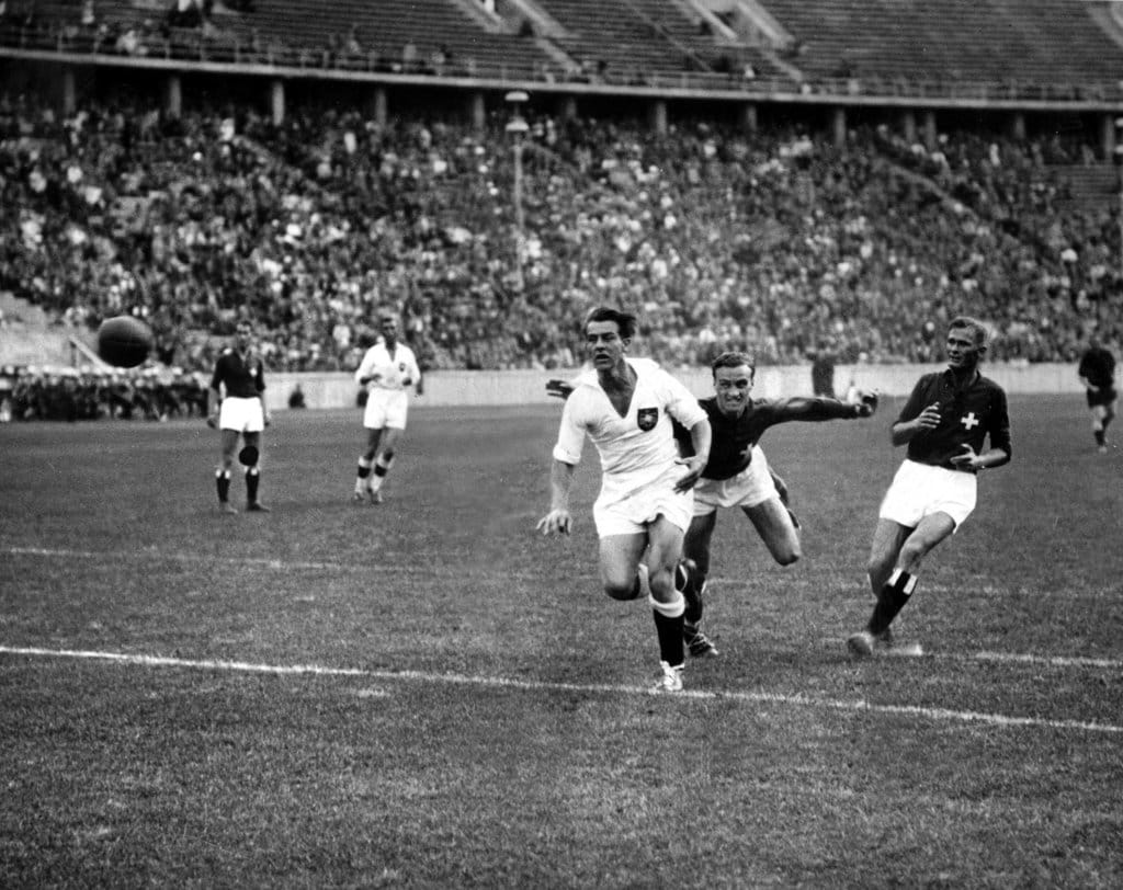 Pertandingan final Piala Dunia antara Jerman dan Swiss. Foto?Reuters Piala Dunia TImnas Jerman 1938