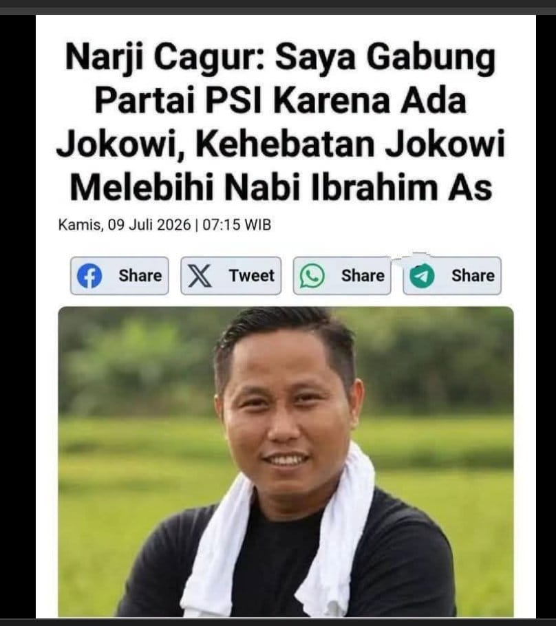 Periksa Fakta Narji puji kehebatan Jokowi. foto/hotline periksa fakta tirto Periksa Fakta Narji puji kehebatan Jokowi