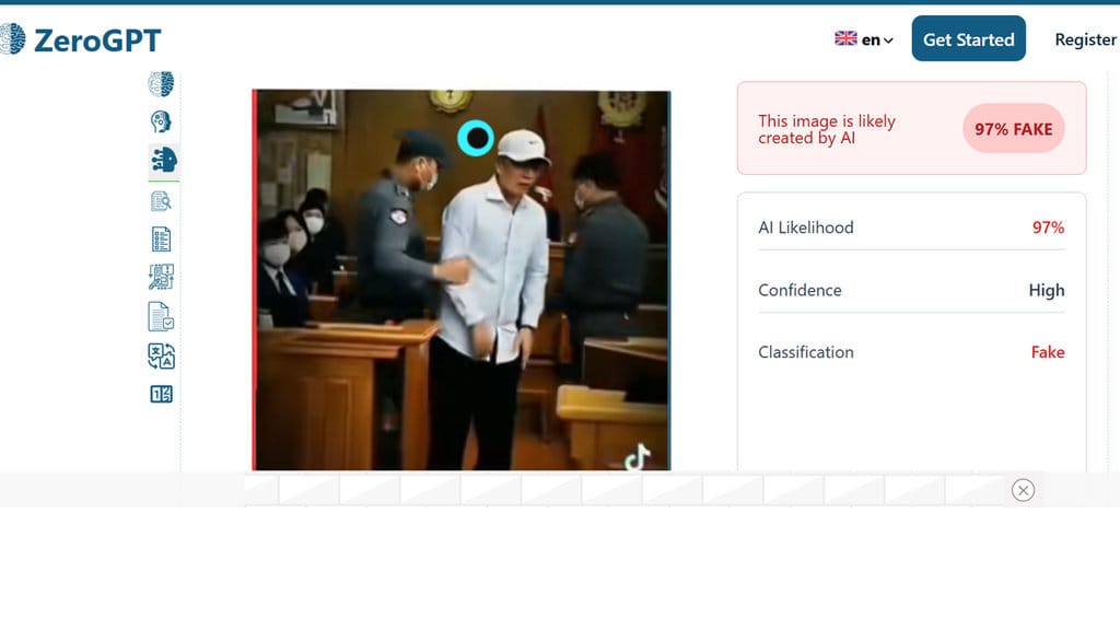 Hasil Cek AI Jokowi ditangkap. Hasil Cek AI Jokowi ditangkap