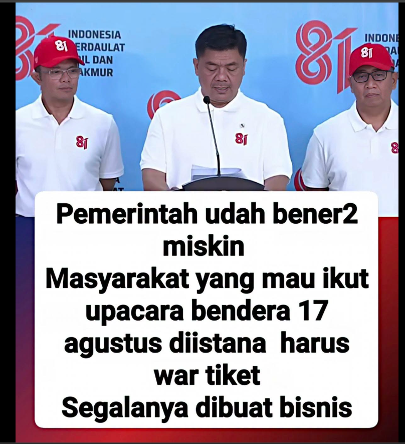 Periksa Fakta Upacara Berbayar. foto/Hotline Periksa Fakta tirto Periksa Fakta Upacara Berbayar